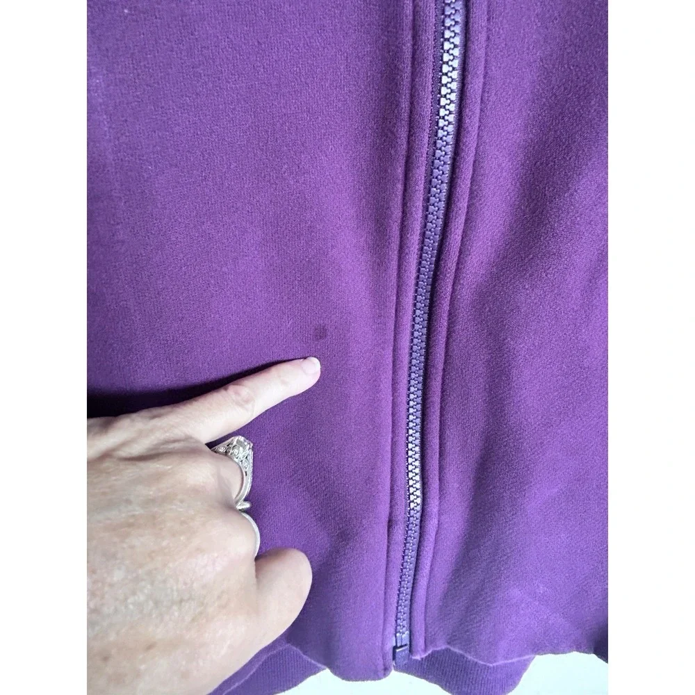 Lululemon Women's Full Zip Hoodie Sweatshirt Purple Size 8 - As-Shown - Picture 7 of 9